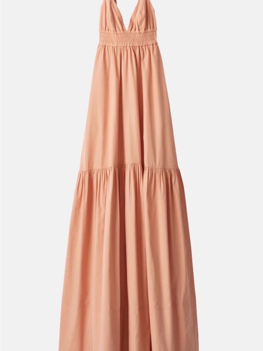 A.L.C. Rosanna Peach Tiered Maxi Dress